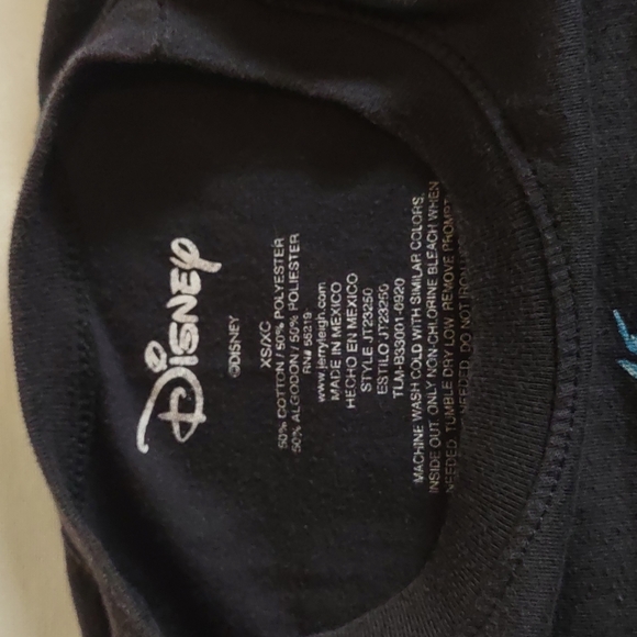 Disney Stitch Crop top graphic tee t shirt size XS dark grey - Picture 3 of 5